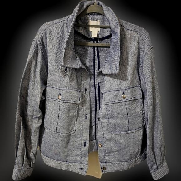 H&M Cropped Jacket LG - Picture 1 of 9
